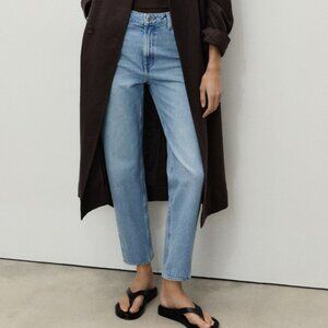 MANGO MNG Women's Mom 2000 High Waist Regular Ankle‎ Length Jeans US Size 8 NWT